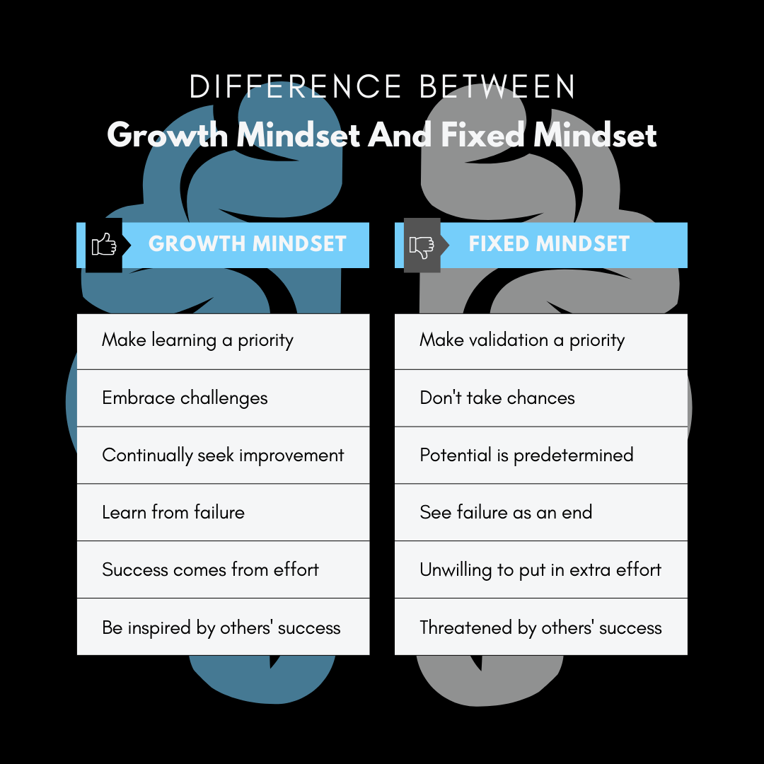 Growth Mindset And Fixed Mindset